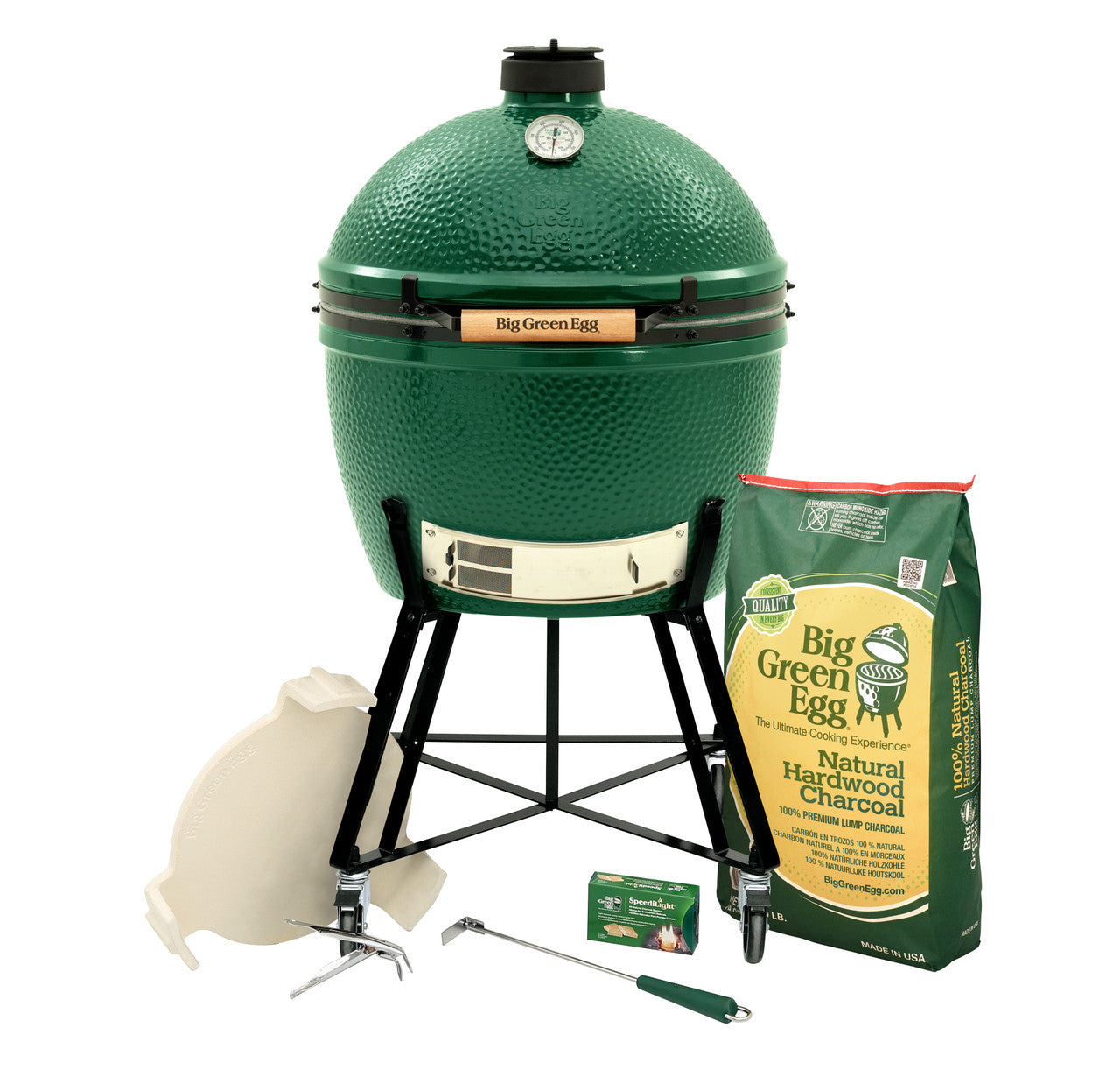 Big Green Egg with Nest & ConvEGGtor Package